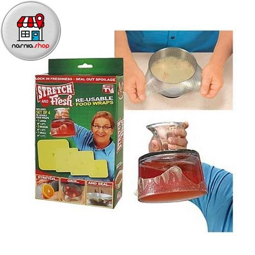 درپوش غذا 4 عددی مدل Stretch And Fresh
