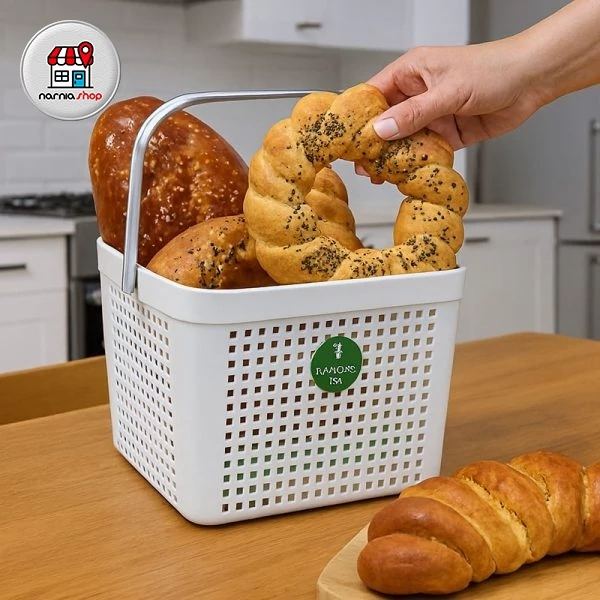 سبد مربع تینا تک دسته کاجین