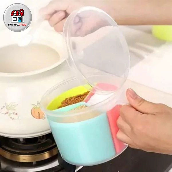 جا ادویه سه قسمتی دسته دار کاجین مدل تبسم