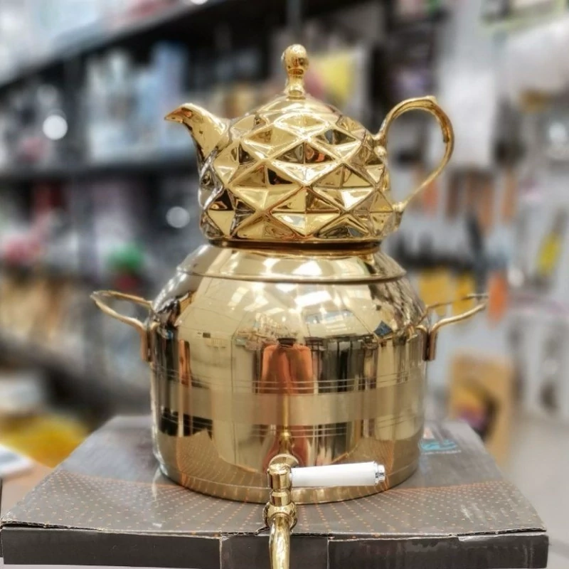 کتری قوری طلایی