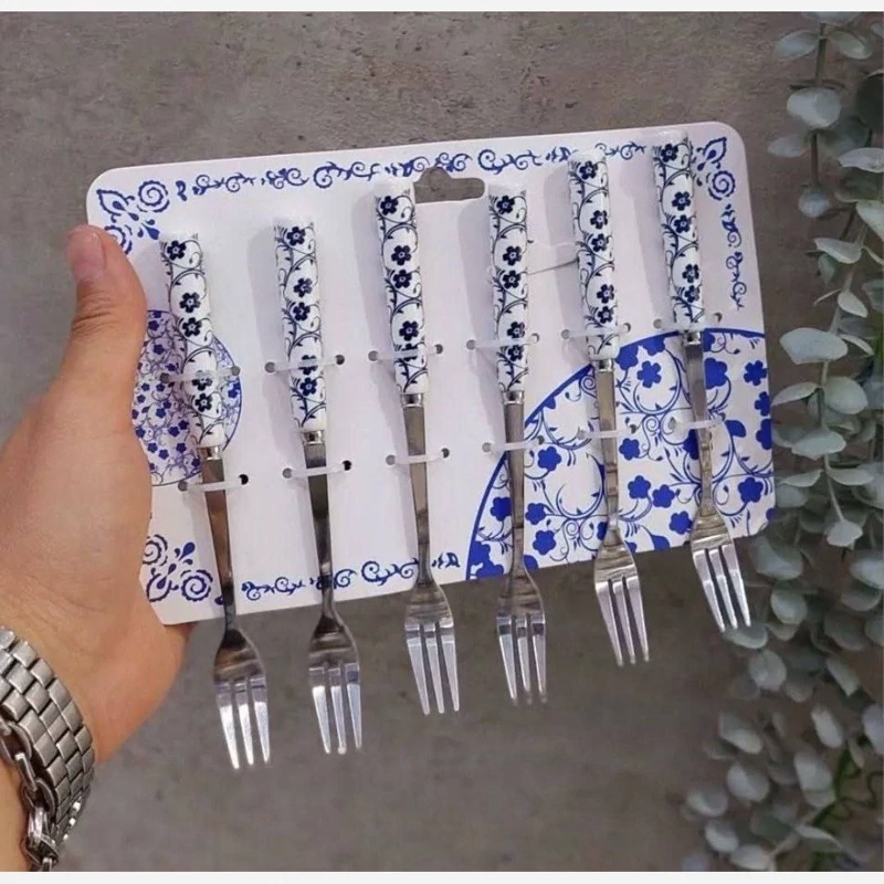چنگال صبحانه دنی هوم دسته سرامیک