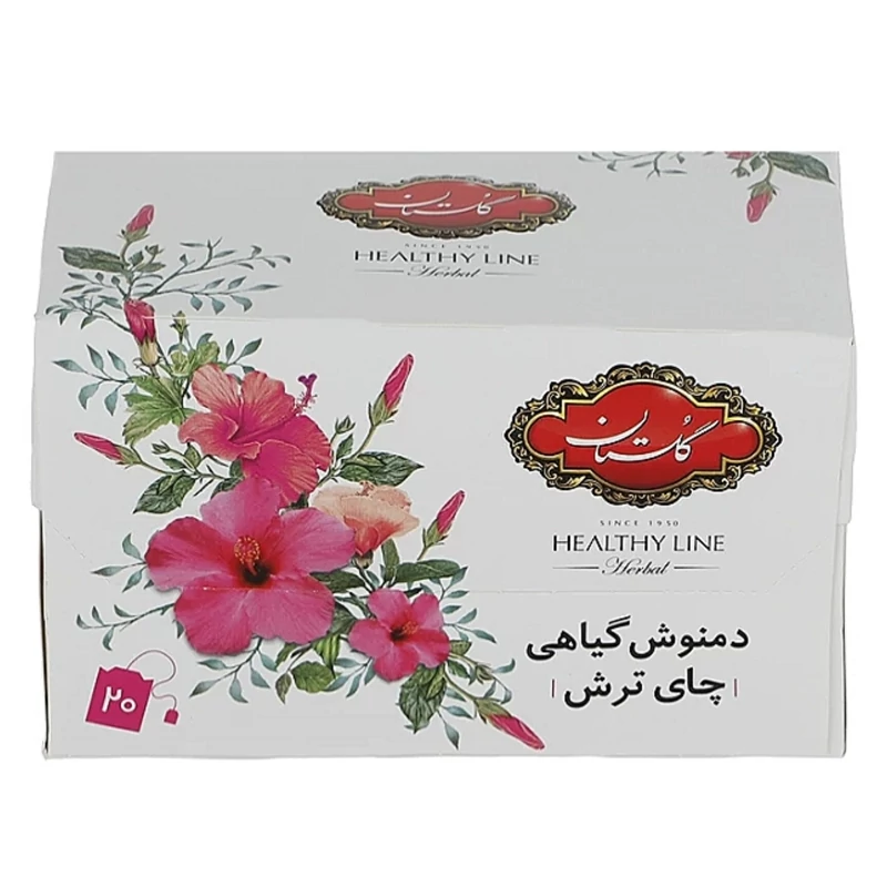 دمنوش کیسه ای چای ترش گلستان بسته 20 عددی موجوده
