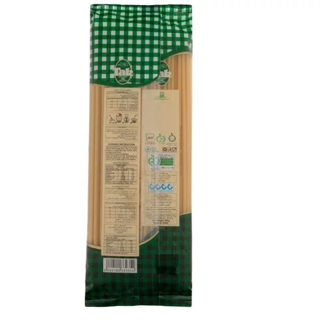 ماکارونی حاوی ویتامین تک ماکارون مقدار500 گرم قطر 1/2