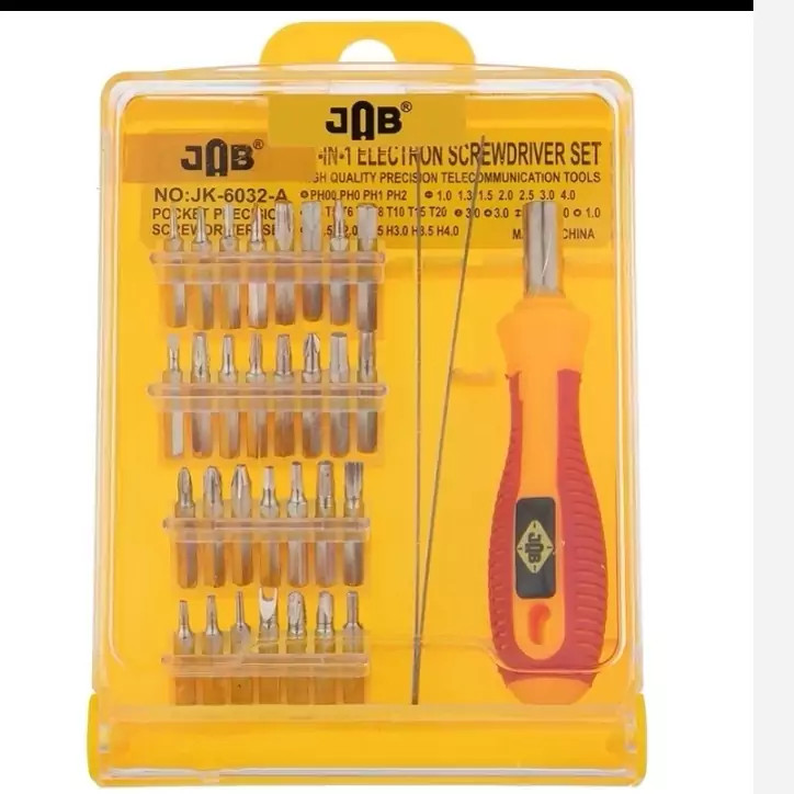 پیچ گوشتی ساعتی مجموعه 34 عددی