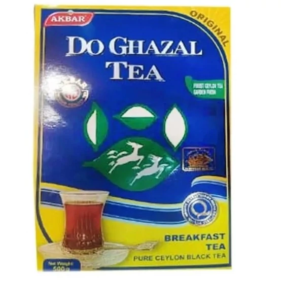 چای دو غزال سیلان صبحانه اصلی مقدار 500 گرم موجوده کد1
