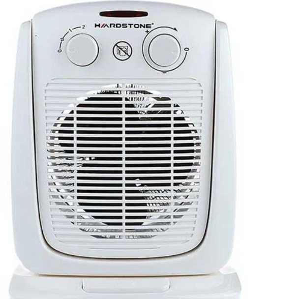 بخاری برقی هیتر فوق العاده 2000وات چرخشی خارجی هارداستون سفید طوسی کد1