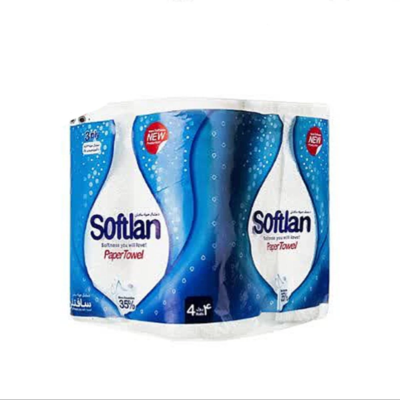 دستمال حوله سافتلن بسته 4 رول