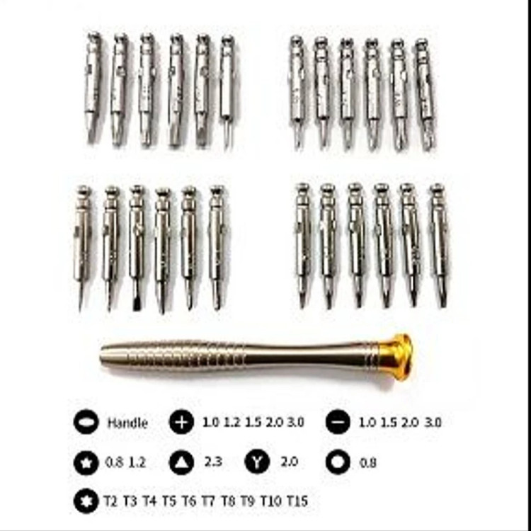 پیچ گوشتی ساعتی مجموعه 25 عددی مناسب گوشی تبلت