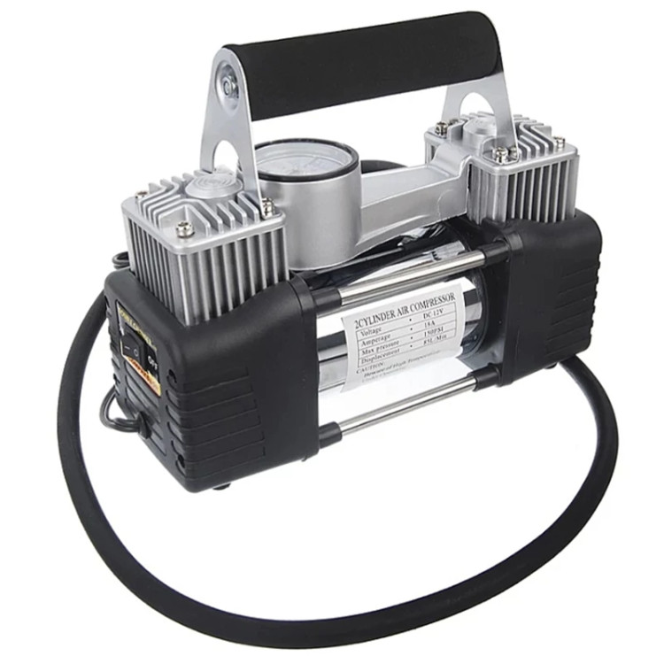 پمپ باد فندکی قوی خودرو دو سیلندر قوی 2Cylinderair compressor4