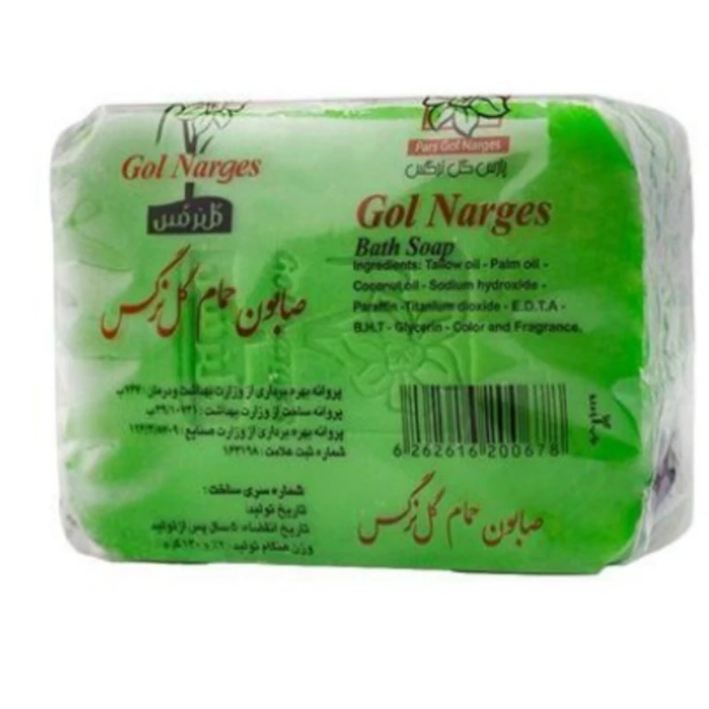 صابون حمام گل نرگس سلفونی یک عددی 130 گرم