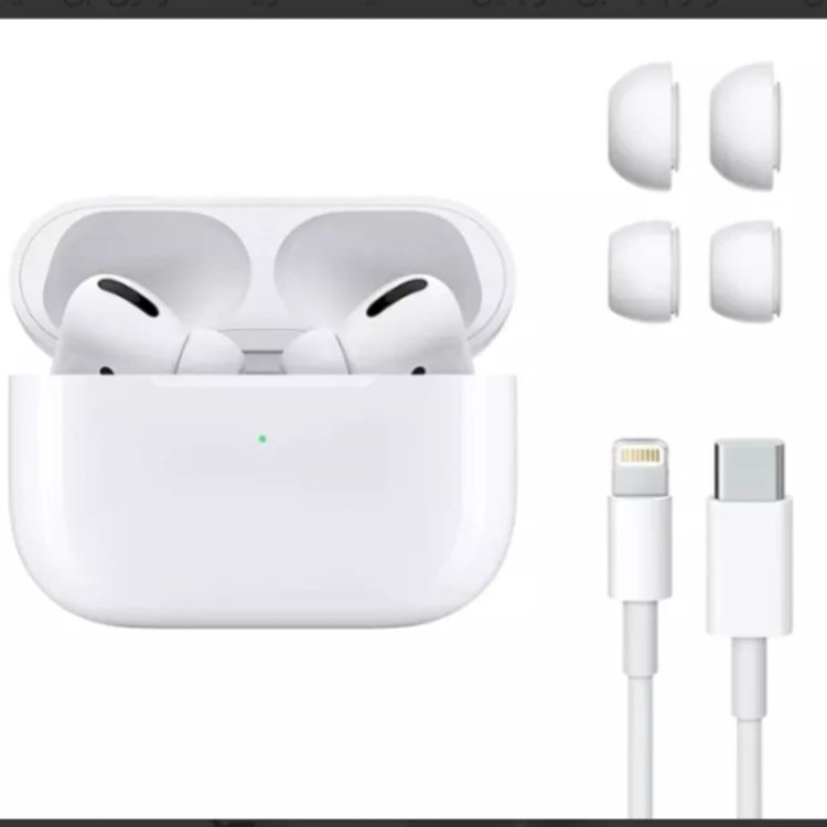 هدفون بی سیم طرح اپل Air pods pro بامحفظه شارژ رنگ سفید