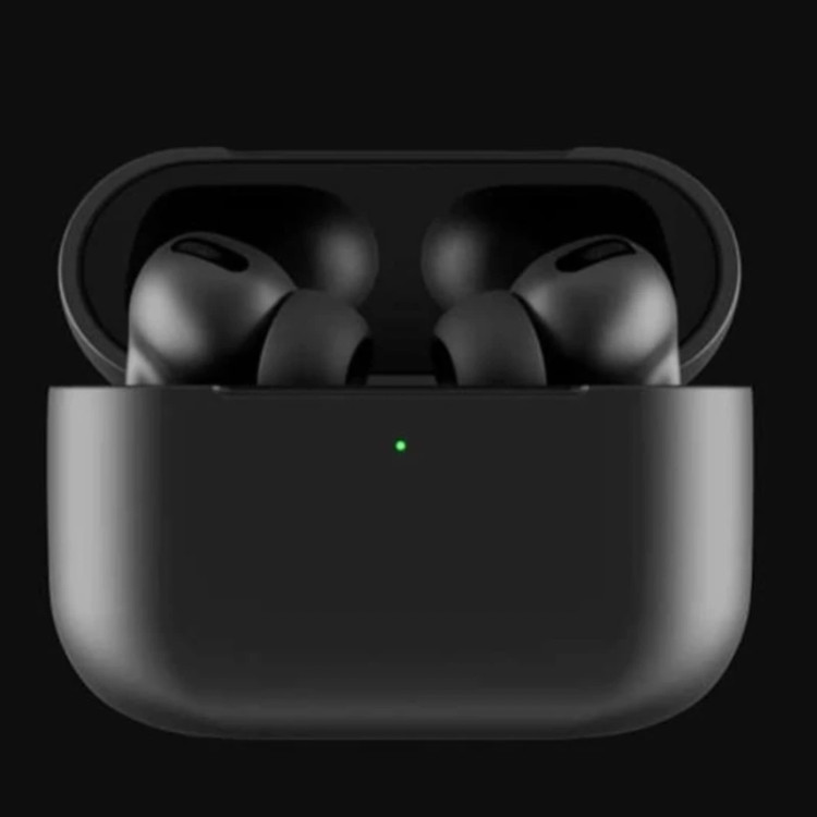 هدفون بی سیم طرح اپل Air pods pro بامحفظه شارژ رنگ مشکی