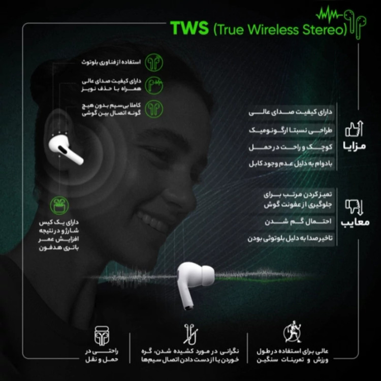 ایرپادبلوتوثی فوق العاده اورجینال سامسونگ مخصوص افراد خاص