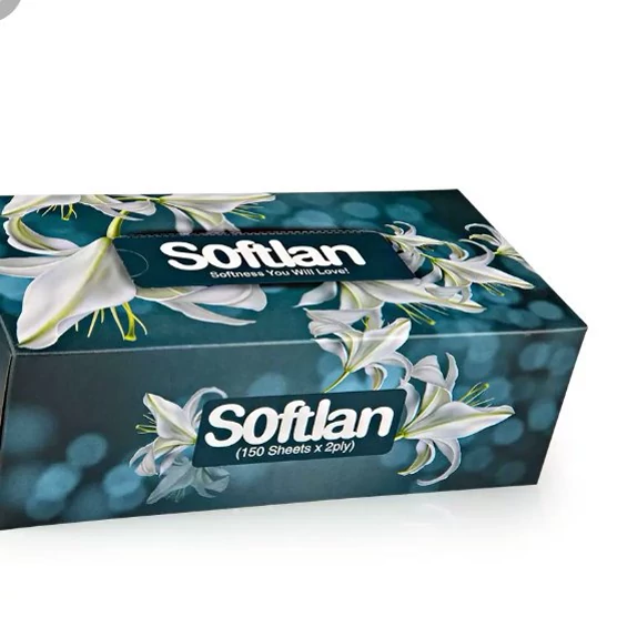 دستمال کاغذی سافتلن  100 برگ دولایه 1 بسته جنس قدیمی