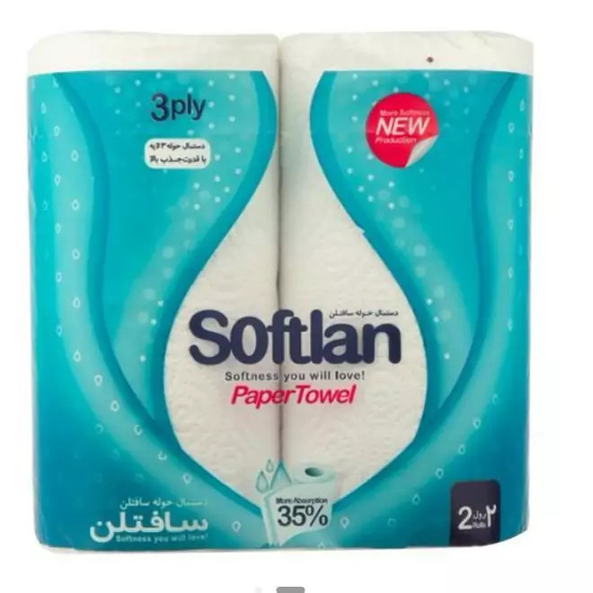 دستمال حوله سافتلن 4رول نرم ومقاوم