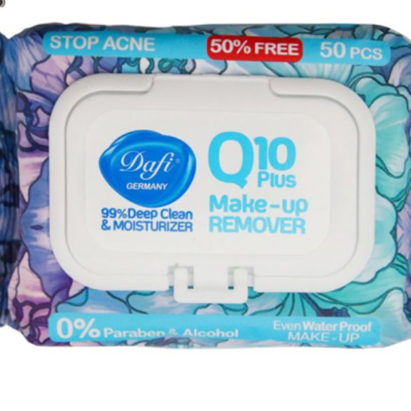 دستمال مرطوب آرایشی ضد حساسیت بسته 50 عددی