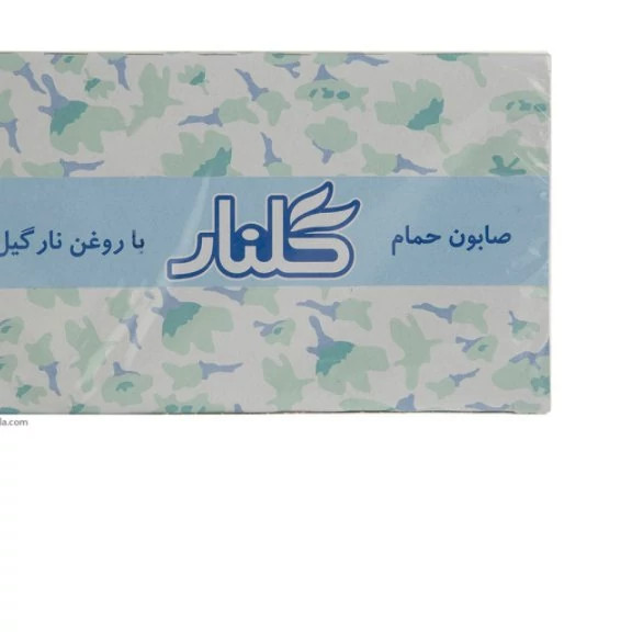 صابون حمام گلنار مدل سبز 130 گرم بسته 6 عدد